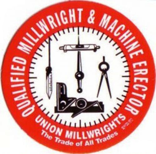 Millwright*decals*Millwrights*stickers*trades + 2 free Starrett pocket charts