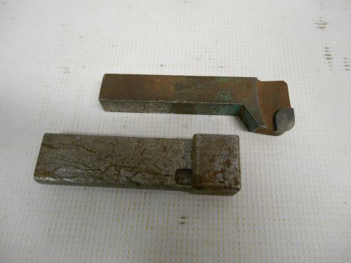 Lot 2 used boring bit machinist bore tool holders 3/8&#034; dia drill hole, 4 1/2&#034; l for sale