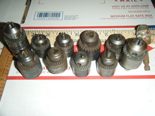 DRILL CHUCK LOT / JACOBS SUPREME RIDGID / DRILL CHUCKS