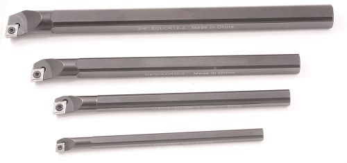 4 PIECE (5/16-3/8-1/2 &amp; 5/8 INCH) SCLCR INDEXABLE BORING BAR SET (1001-0054)