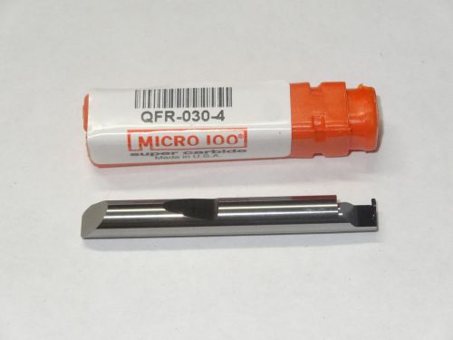 MICRO 100 QFR-030-4 Quick Change Carbide Full Radius Grooving Boring Tool Holder