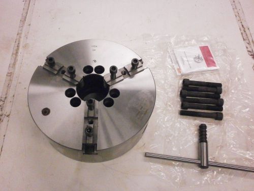 Brand new toolmex bison bial 12.5&#034; 3 jaw a1-8 mount lathe chuck 7-801-1218 753so for sale