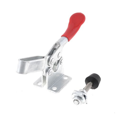 Red Handle Horizontal Quick Holding Toggle Clamp Tool 90Kg 198lbs 201B