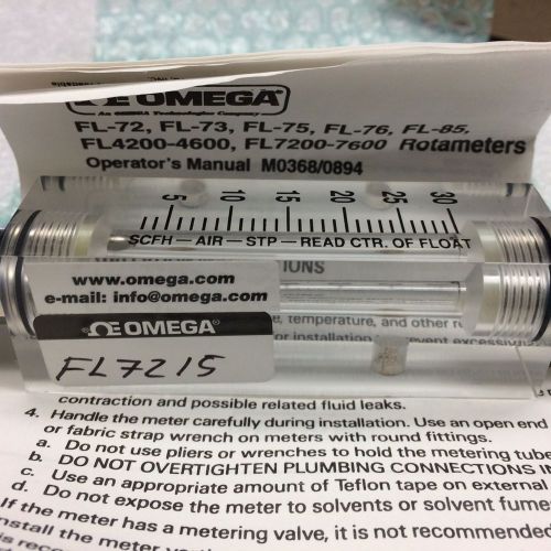 Omega engineering fl-7215 acrylic rotameters flow meters for sale