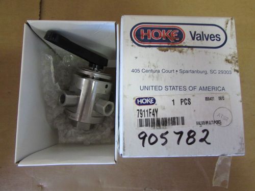 HOKE STAINLESS MULTIPORT  VALVE # 7911F4Y NEW