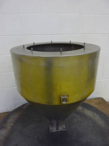 Stainless steel hopper inlet 15 5/8&#034; outlet 3 7/8&#034; #59580 for sale
