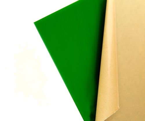 Green translucent acrylic plexiglass sheet 1/4&#034; x 24&#034; x 48&#034; (#2108) for sale