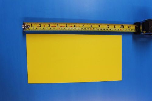 Yellow polystyrene plastic sheet .015&#034; x 6&#034; x 12&#034;  light diffusing lot of 10 for sale