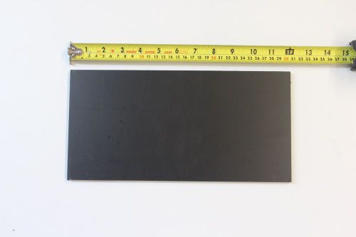 Black abs machinable plastic sheet 5/16&#034; thick x 6&#034; x 12&#034; matt finish for sale