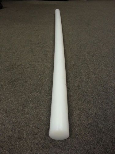 Uhmw plastic rod 1&#034; dia (oversized) x 40&#034; for lathe stock, parts, repairs for sale