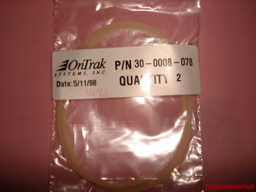 Ontrak 30-0008-078 lam research - 3&#034; wax o-ring seal - new - lot of 2 for sale