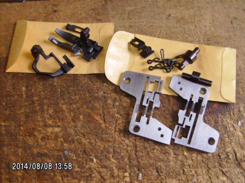 Rimoldi sewing machine parts lot needle plates feed dog presser foot for sale