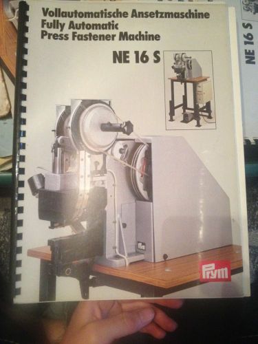 Fully Automatic Press Fastner Machine Manual Ne 16 S