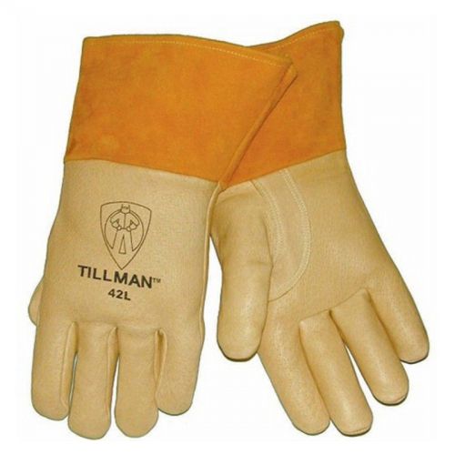Tillman 42 Top Grain Pigskin Foam Lined Thumb Strap MIG Welding Gloves, Large
