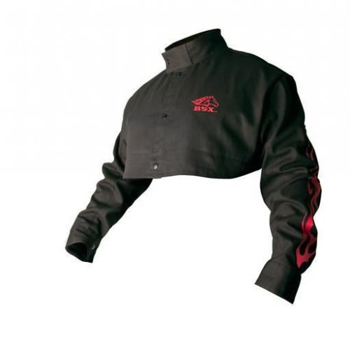 Revco bsx bx21cs black 9 oz. fr cotton cape sleeves w/ red flames, 2x-large for sale