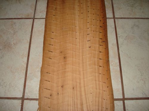 One  rare american wormy chestnut  wood  veneer 8&#039;&#039; x 38&#039;&#039; = 1/28 or .0357 in for sale