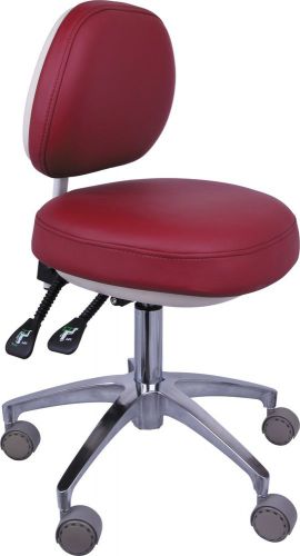Dental equipment dentist stool adjustable mobile wheeled chair leather for sale