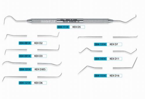 10 PCS KangQiao Dental Instrument Explorers KEX D3ES (5.5mm round handle)