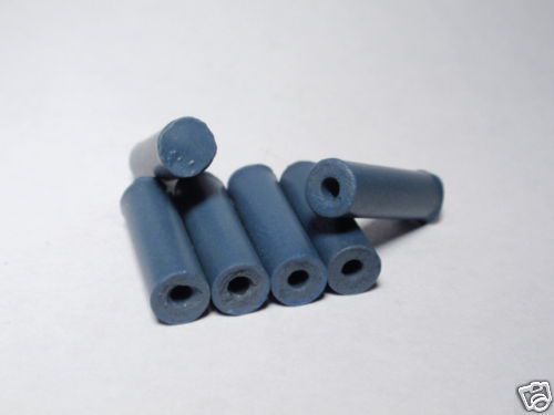 6 Blue Rubber Polishing Point Cylinder Dremel 460 Rotary Dental Jewelry 220 grit