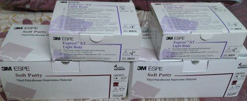 2 X 3M ESPE Soft Putty + Express XT Light Body Cartridge - COMPLETE SET