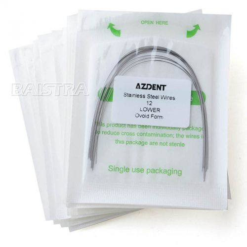 30X Dental Orthodontic Arch Wire Stainless Steel Round Oval 10pcs/Pack