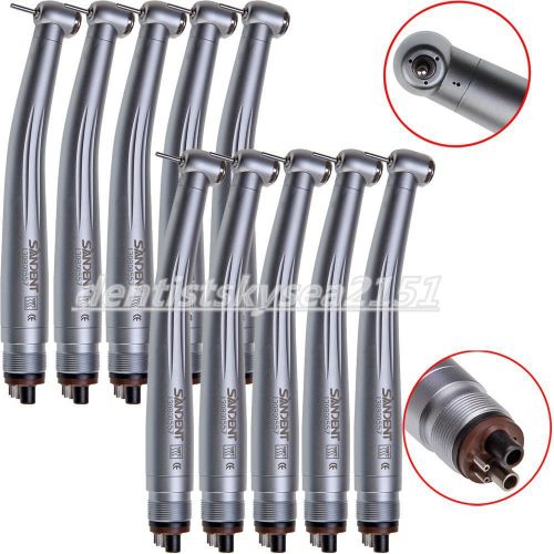 10pcs NSK Style Dental high speed Handpieces 4 Holes Standard Clean Head Push G1