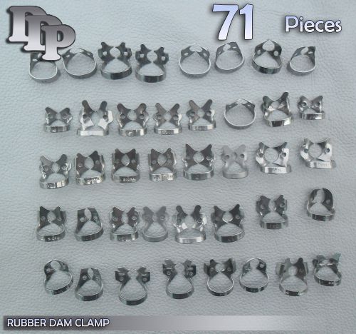 71 endodontic rubber dam clamp dental instruments endo for sale