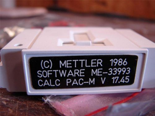 NEW METTLER SOFTWARE LAB PAC-M V 17.45 ME-33993