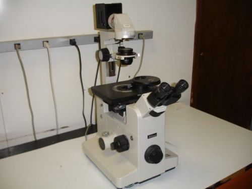 NIKON Diaphot Phase 2 Inverted ELDW 0.3 Microscope with Lens # 7232