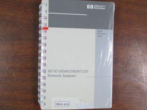 NEW HP Quick Reference Guide Manual 8719D 8720D 8722D Network Analyzer