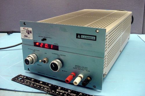 EXCELLENT USED LAMBDA LQ-531 REGULATED 20VDC SUPPLY W/BONUS CD OPERATING MANUAL