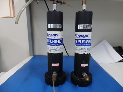 Lot of 2 matheson 460 cartridge pneumatic air gas purifier 0-400psi for sale
