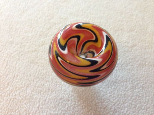 18mm multi-colored reverse glass on glass bowl