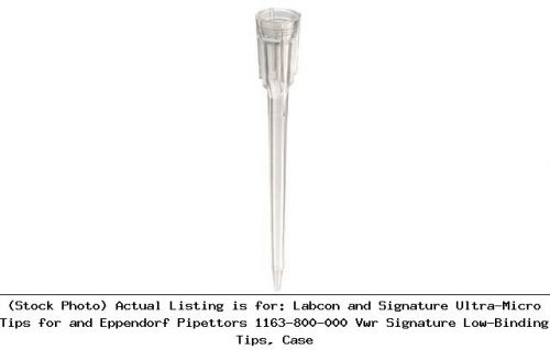 Labcon and signature ultra-micro tips for and eppendorf pipettors 1163-800-000 for sale