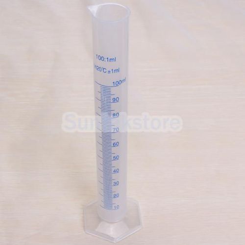100ml new graduated laboratory lab test measuring cylinder transparent for sale