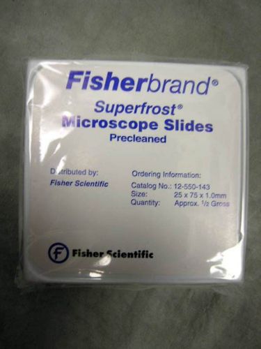 Fisherbrand Superfost Microscope Slides 12-550-143 NEW