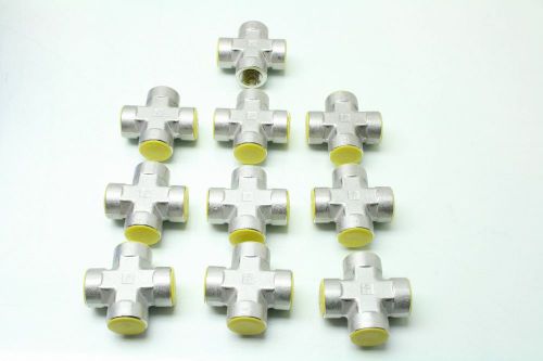 10 parker 1/2&#034; 316 stainless steel cross fittings for sale