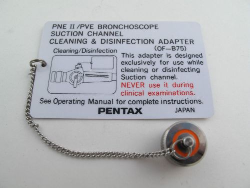 Pentax OF-B75 PNE II / PVE Bronchoscope Suction Channel Cleaning Adaptor 8089