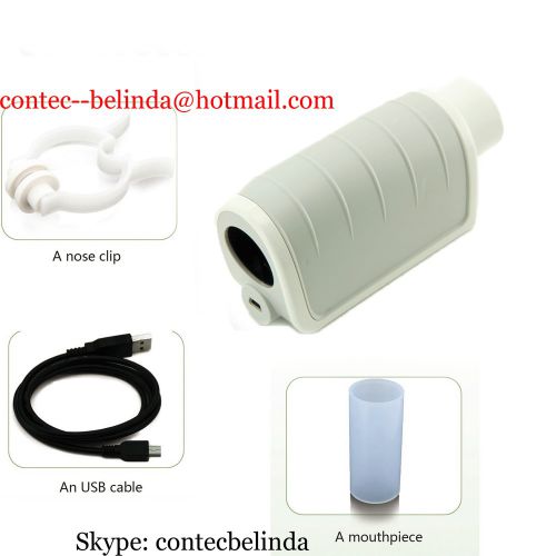 Contec new handheld digital spirometerfvc,vc,mvv,check lung condition spm-a+cd for sale