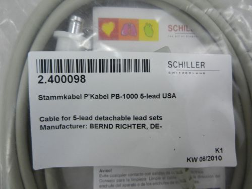 SCHILLER CABLE for 5-LEAD DETACHABLE LEAD SETS - REF# 2.400098