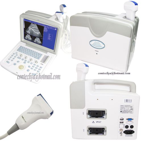 Ce portable software ultrasound scanner+two probes(convex+linear),12.1&#034; lcd,hot for sale