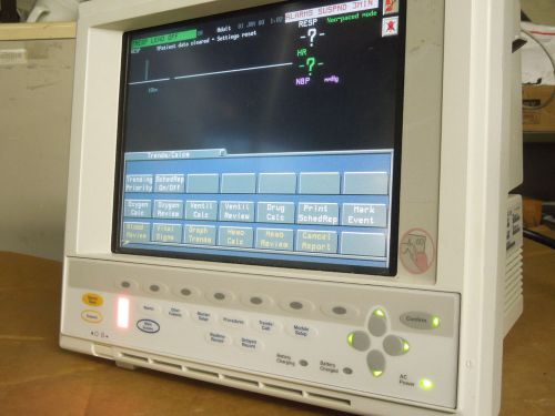 Philips V24CT Critical / Cardiac Care Monitor W/ Rack 04 Modules +SpO2 Cable