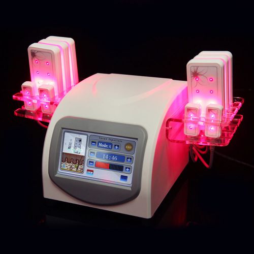 Hot 650nm diode lipo laser 10 pads fast body contour cellulite lipolysis machine for sale
