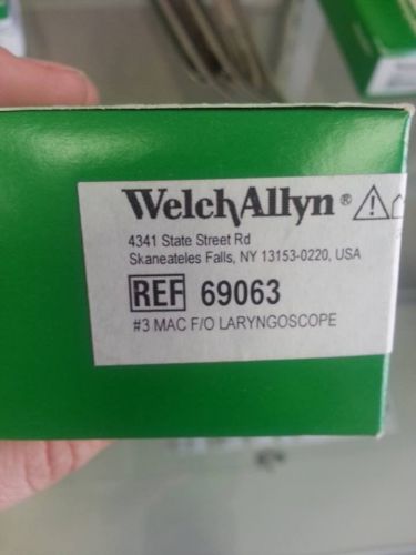 Welch Allyn MacIntosh Halogen Fiber Optic Laryngoscope - 69063 - Used