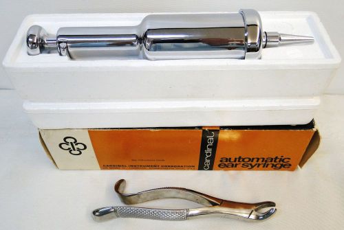 Vintage Cardinal Automatic Ear Syringe 120CC Capacity &amp; Tooth Extractor Syringe