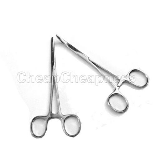 5&#034; Fishing Stainless Steel Curved Tip Hemostat Locking Clamps Forceps Pop US BB1