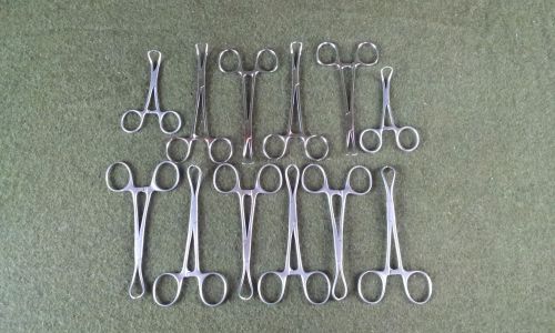 Lot Of 12 Towel Clamps Various Length