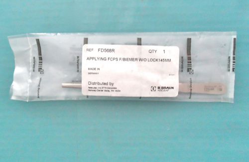 Braun Aesculap Applying Forceps  F/Biemer Without Lock, 145mm Ref #FD568R