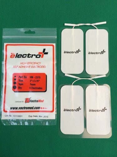 Replacement 20 pads rectangular 2&#034; x 3.75&#034; electrodes stim tens reusable rehab for sale