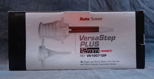 Covidien autosuture versastep 12mm short vs100712p - box of 3 - 03/2016 for sale